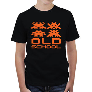 tshirt-enfant-old-school-coton-bio-noir