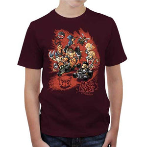 tshirt-enfant-mad-kart-coton-bio-cerise