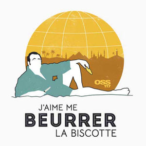 tshirt-beurrer-la-biscotte-oss-117-coton-bio-blanc