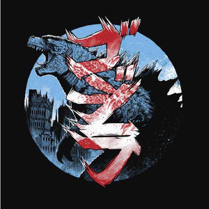 tshirt-godzilla-gojira-scream-coton-bio-noir