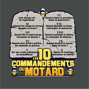 tshirt-les-10-commandements-du-motard-coton-bio-gris-fonce