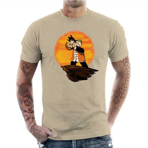 tshirt-homme-king-goku-coton-bio-beige
