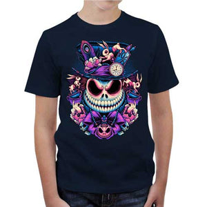 tshirt-enfant-t-shirt-etrange-noel-de-monsieur-jack-et-alice-pays-des-merveilles-coton-bio-bleu-nuit