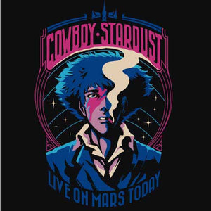 tshirt-cowboy-stardust-un-crossover-legendaire-entre-cowboy-bebop-et-david-bowie-coton-bio-noir