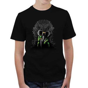 tshirt-enfant-unexpected-king-coton-bio-noir