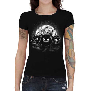tshirt-femme-ectoplasma-ghost-pokemon-coton-bio-noir