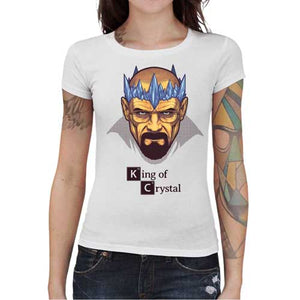 tshirt-femme-heisenberg-king-coton-bio-blanc