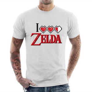 tshirt-homme-i-love-zelda-coton-bio-blanc