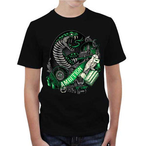 tshirt-enfant-t-shirt-serpentard-house-of-ambition-coton-bio-noir