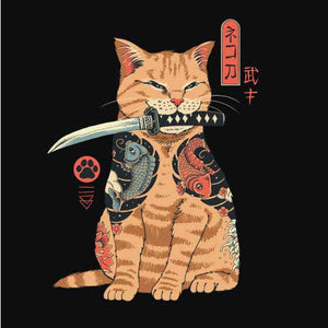 tshirt-katana-chat-japonais-tatoue-facon-yakusa-coton-bio-noir