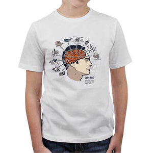 tshirt-enfant-sheldons-brain-coton-bio-blanc