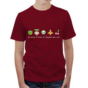 tshirt-enfant-geek-food-coton-bio-rouge
