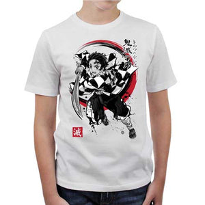 tshirt-enfant-t-shirt-demon-slayer-tanjiro-coton-bio-blanc
