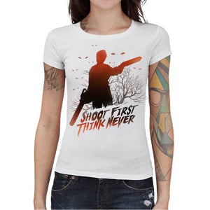 tshirt-femme-evil-dead-replique-coton-bio-blanc