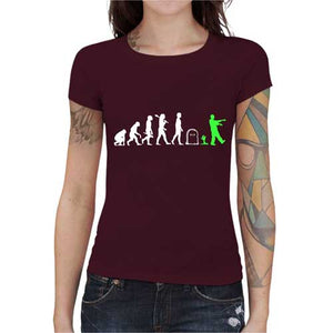 tshirt-femme-zombie-coton-bio-cerise