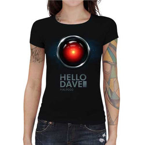 tshirt-femme-hal-9000-hello-dave-coton-bio-noir