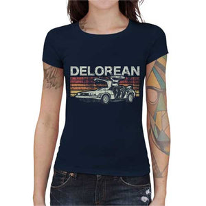 tshirt-femme-retro-delorean-retour-vers-le-futur-style-vintage-coton-bio-bleu-nuit
