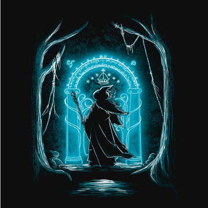 tshirt-speak-friend-lenigme-de-gandalf-coton-bio-noir