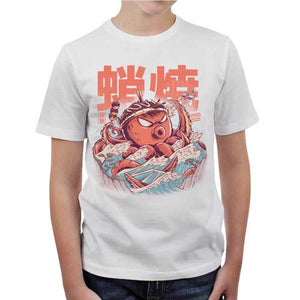 tshirt-enfant-takoyaki-attack-le-poulpe-d-osaka-coton-bio-blanc