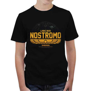 tshirt-enfant-t-shirt-nostromo-vaisseau-du-film-alien-coton-bio-noir