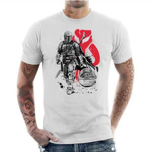 tshirt-homme-lone-hunter-coton-bio-blanc