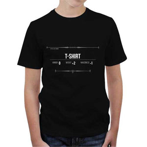 tshirt-enfant-armor-coton-bio-noir