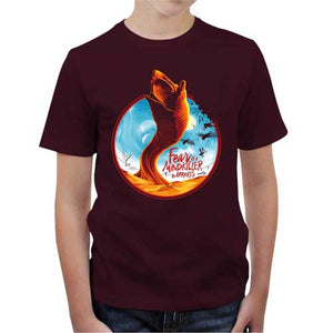 tshirt-enfant-dune-vers-des-sables-et-litanie-du-bene-gesserit-coton-bio-cerise
