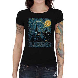 tshirt-femme-de-lecole-poudlard-style-van-gogh-coton-bio-noir