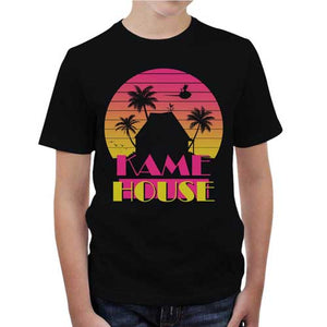 tshirt-enfant-retro-island-kame-house-la-maison-de-tortue-geniale-coton-bio-noir