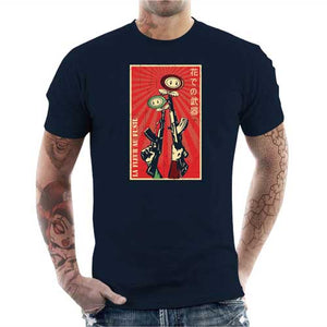 tshirt-homme-fleur-au-fusil-coton-bio-bleu-nuit