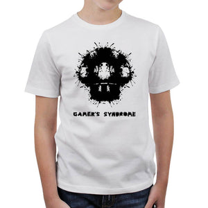 tshirt-enfant-gamers-syndrom-coton-bio-blanc
