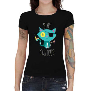 tshirt-femme-geek-curious-cat-rester-curieux-coton-bio-noir