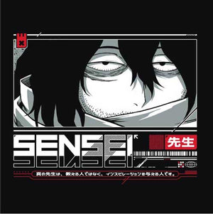 tshirt-shota-sensei-le-regard-du-maitre-coton-bio-noir