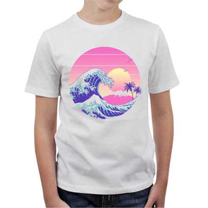 tshirt-enfant-the-great-dream-wave-artiste-japonais-coton-bio-blanc
