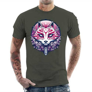 tshirt-homme-kitsune-inspire-du-folklore-japonais-coton-bio-army