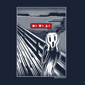 tshirt-social-network-slave-le-cri-de-munch-coton-bio-bleu-nuit