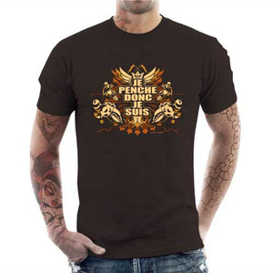 tshirt-homme-je-penche-donc-je-suis-coton-bio-chocolat