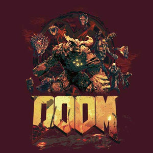 tshirt-doom-new-generation-coton-bio-cerise