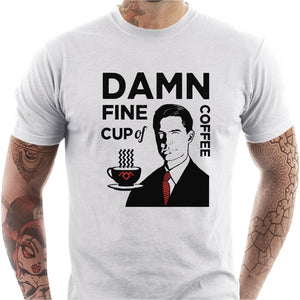 T-shirt Geek Homme - Damn fine a Coffee