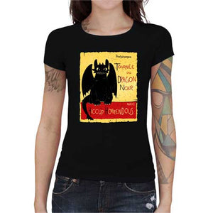 tshirt-femme-dragons-noir-coton-bio-noir