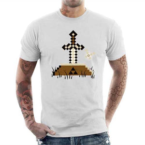 tshirt-homme-zelda-craft-coton-bio-blanc