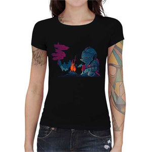 tshirt-femme-demons-souls-plus-fort-que-la-mort-coton-bio-noir