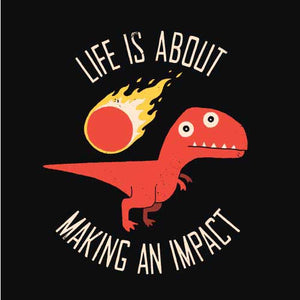 tshirt-dinosaure-humoristique-making-an-impact-coton-bio-noir