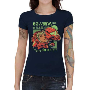 tshirt-femme-metroid-qui-se-cache-sous-le-masque-coton-bio-bleu-nuit