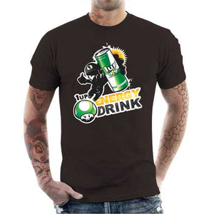tshirt-homme-1up-energy-drink-coton-bio-chocolat
