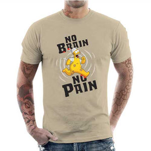 tshirt-homme-no-brain-no-pain-coton-bio-beige
