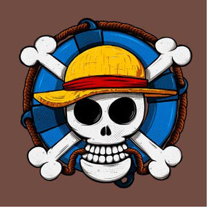 tshirt-one-piece-skull-coton-bio-sienna