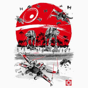 tshirt-battle-on-the-beach-coton-bio-blanc