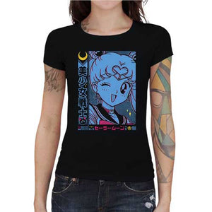 tshirt-femme-sailor-moon-pretty-soldier-coton-bio-noir
