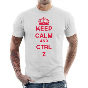tshirt-homme-keep-calm-and-ctrl-z-coton-bio-blanc
